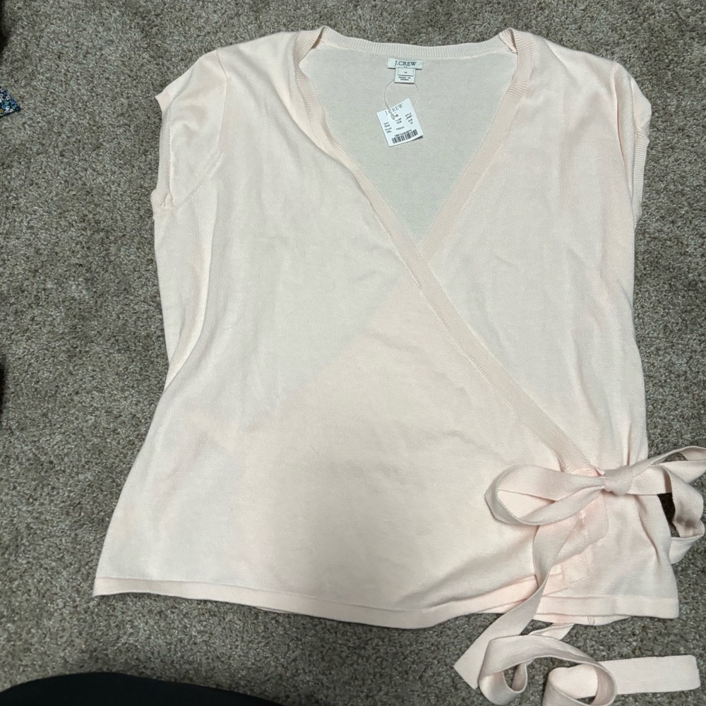 Wrap Short Sleeve sweater